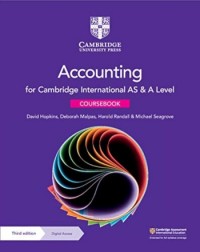 NEW CAMBRIDGE INTERNATIONAL AS AND A LEVEL ACCOUNTING COURSEBOOK WITH DIGITAL ACCESS (2 YEARS) - 9781108902922