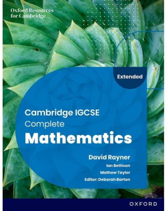 Cambridge igcse complete mathematics extended student book sixth