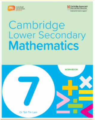 Cambridge Lower Secondary Mathematics Grade 7 Workbook + eBook (1 years) - 9789815090420 Cambridge Lower Secondary Mathematics Grade 7 Workbook + eBook (1 years) - 9789815090420