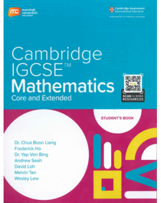 CAMBRIDGE IGCSE CORE AND EXTENDED MATHEMATICS (0580) STUDENT'S BOOK (ENHANCED EBOOK BUNDLE + CEREBY (ADOPTION BONUS) FOR 2 YEARS) - 9789815108569