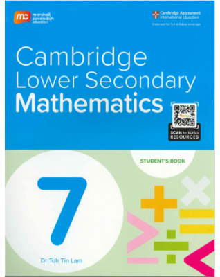 CAMBRIDGE LOWER SECONDARY MATHEMATICS GRADE 7 - STUDENT'S BOOK  (ENHANCED EBOOK BUNDLE + CEREBRY (ADOPTION BONUS) FOR 1 YEARS) - 9789815108705